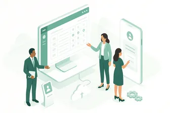 Imagen que representa el control de horas extra, mostrando empleados trabajando y gráficos de gestión de tiempo.